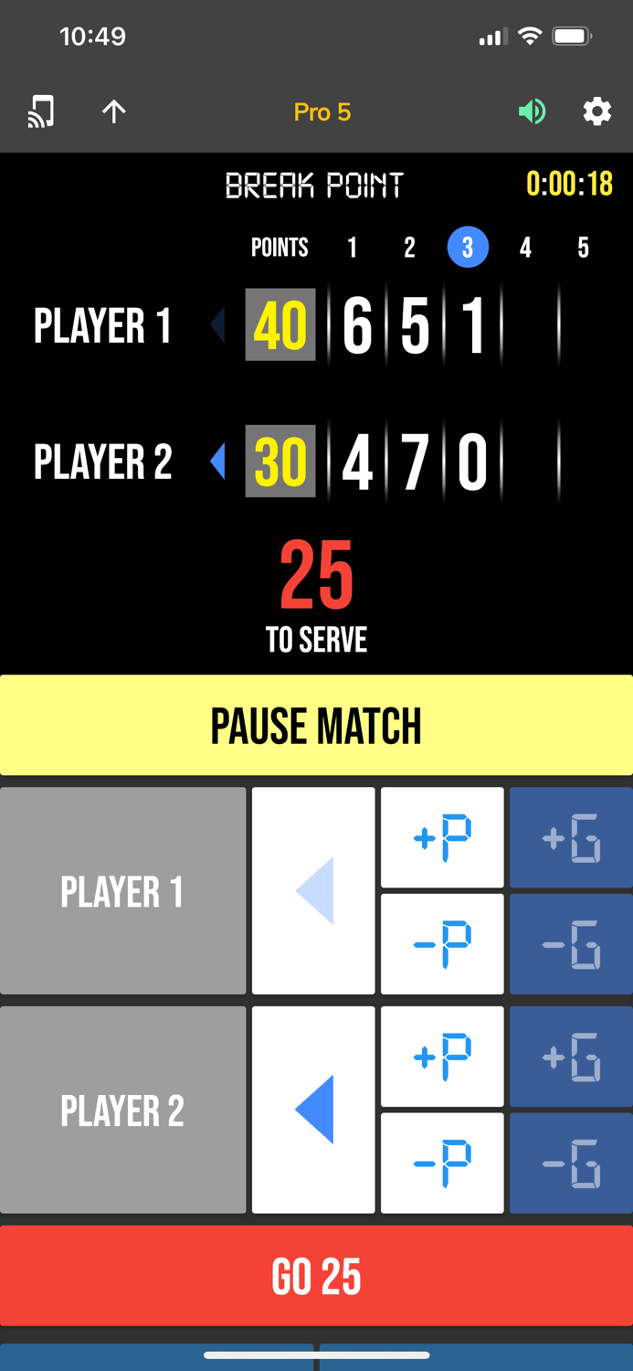 BT Tennis Controller