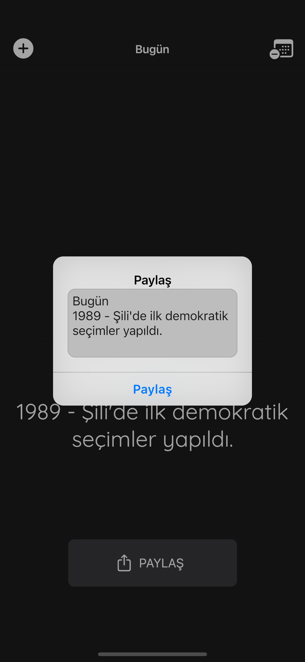 Bugün?
