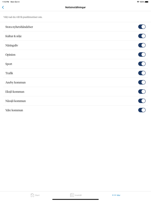 Screenshot #6 pour Smålands-Tidningen Nyhetsapp
