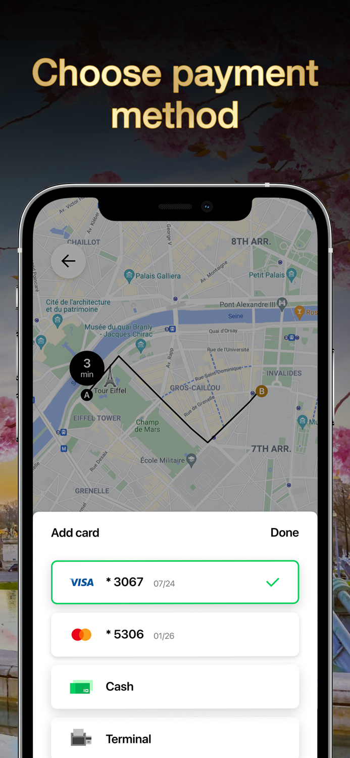 Sam Service Commande de Taxi