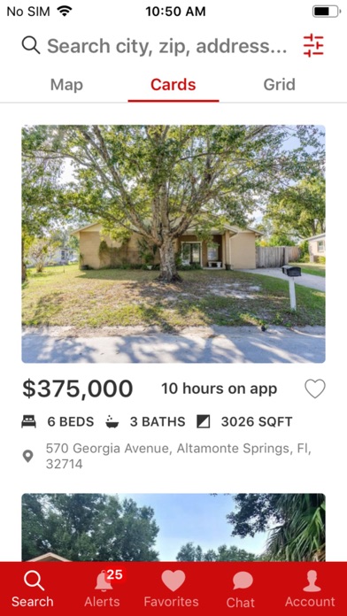 Central Florida Home Search Screenshot