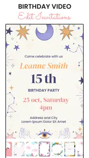 video invitation birthday card iphone screenshot 2