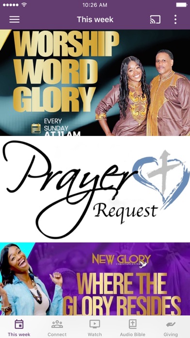 New Glory Christian Center Screenshot