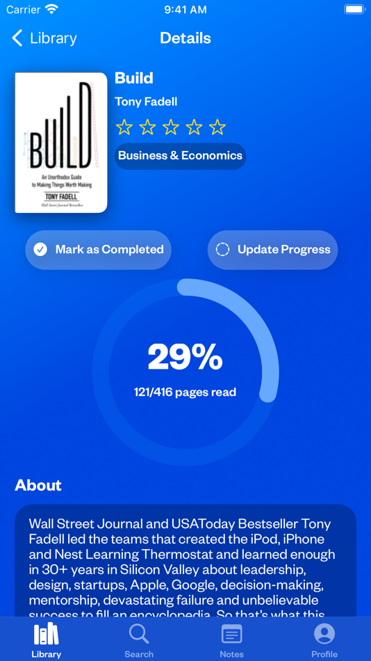 #3. Athena Book Tracker (iOS) Podle: Sai Kambampati