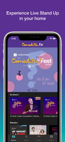 Game screenshot ComediHa.tv apk