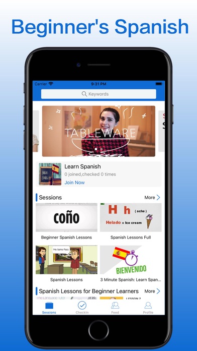 Spanish Learning-Speak Lessons Screenshot