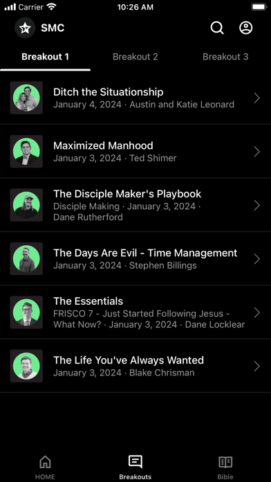 StuMo Conference (SMC) Screenshot