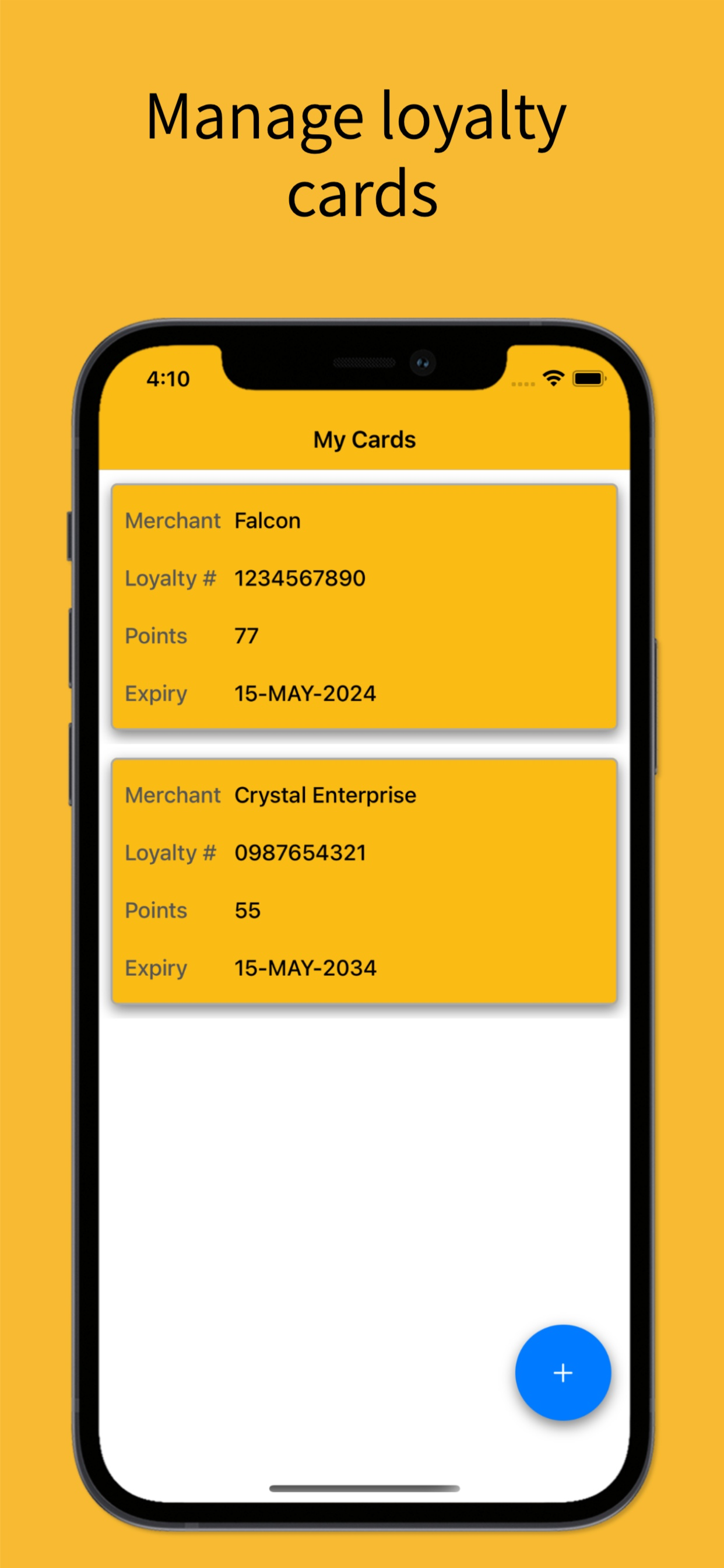 Simple Loyalty Card Wallet