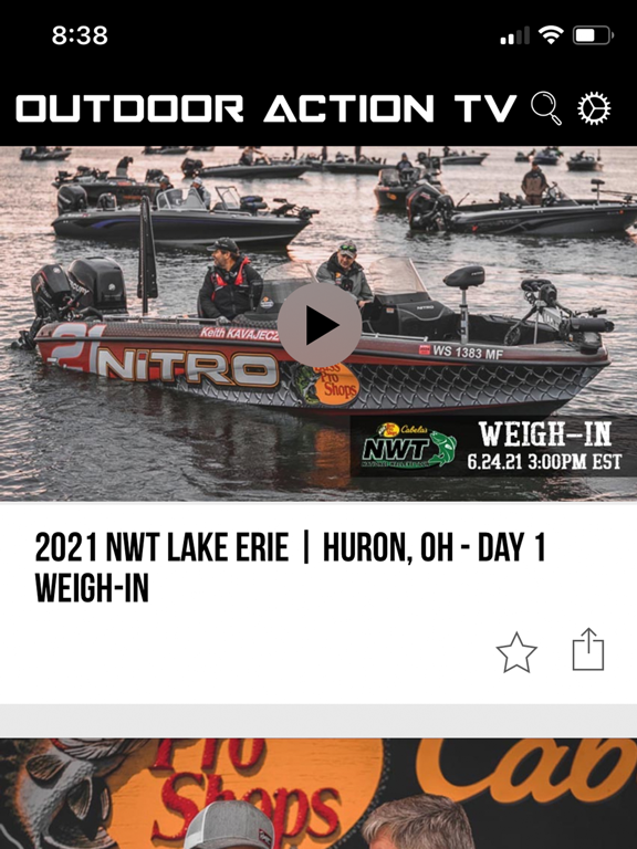 Outdoor Action TV iPad screenshot 4 - Sports app