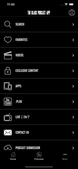 Game screenshot The Black Podcast App apk