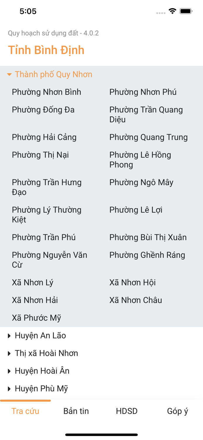 Quy hoạch Bình Định