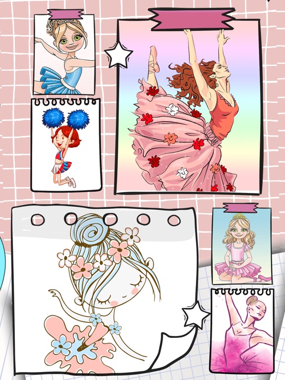 Screenshot #5 pour Ballerina Coloring Book Games