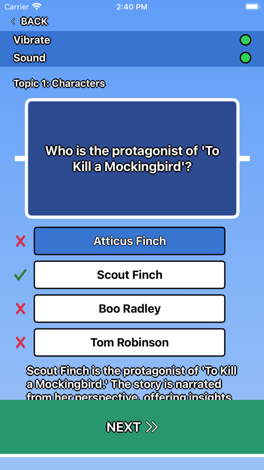 #3. To kill a Mockingbird Trivia (iOS) 由: Martin Tseng