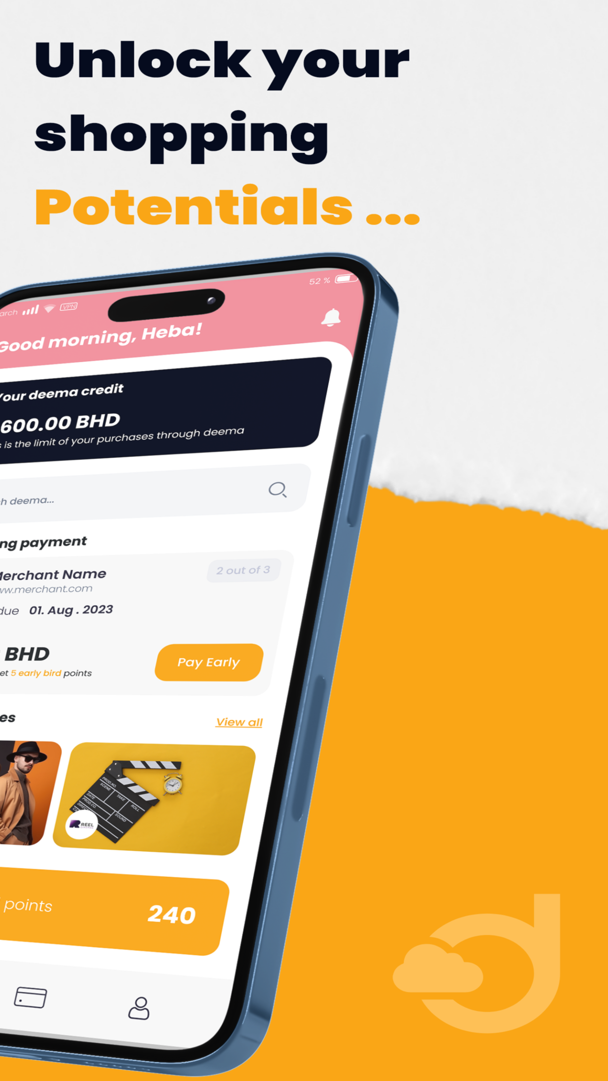 deema | Live Now, Pay Later
