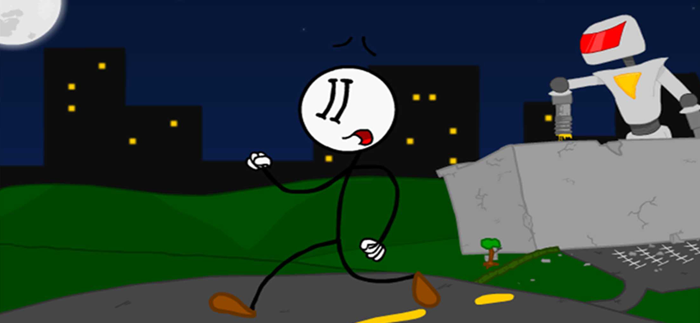 Stickman Stealing The Diamond