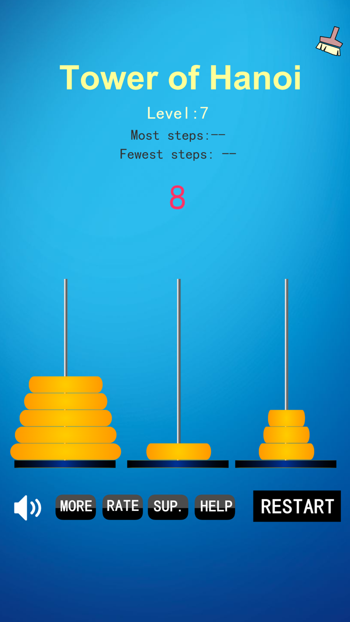 Tower of Hanoi Game Puzzle