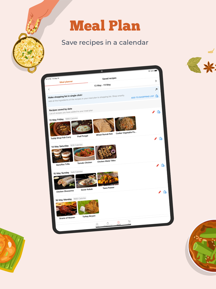 Cookd Recipe Grocery Planner