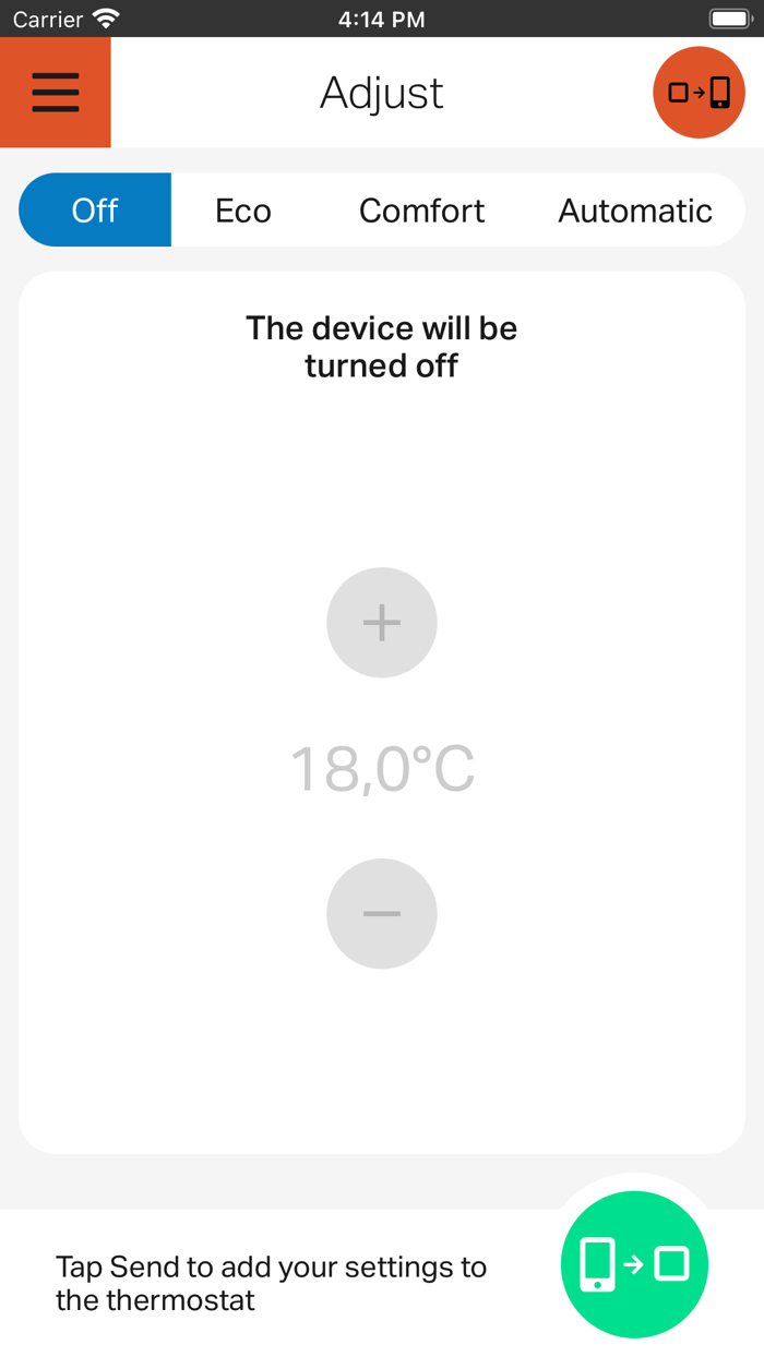 Heatit NFC Thermostat