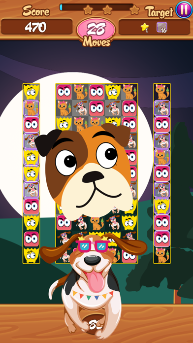 Monster Swipe Match3 Dogs Cats Screenshot