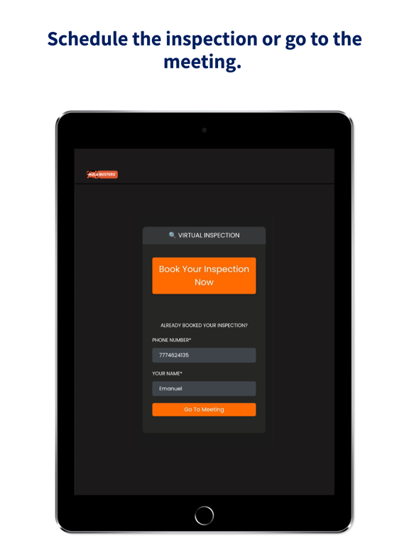 Virtual Mold Inspection iPad screenshot 1 - Productivity app