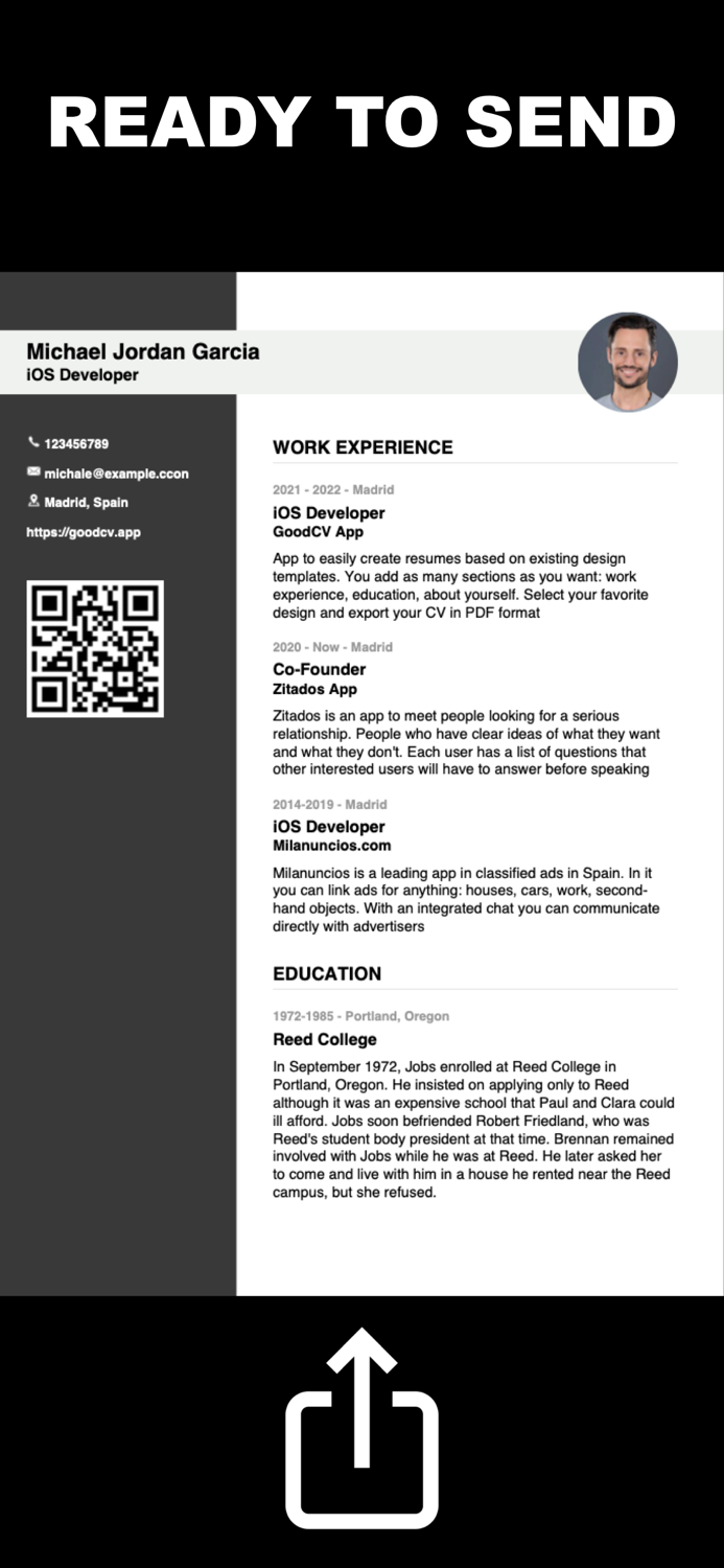 GoodCV - Curriculum Vitae PDF