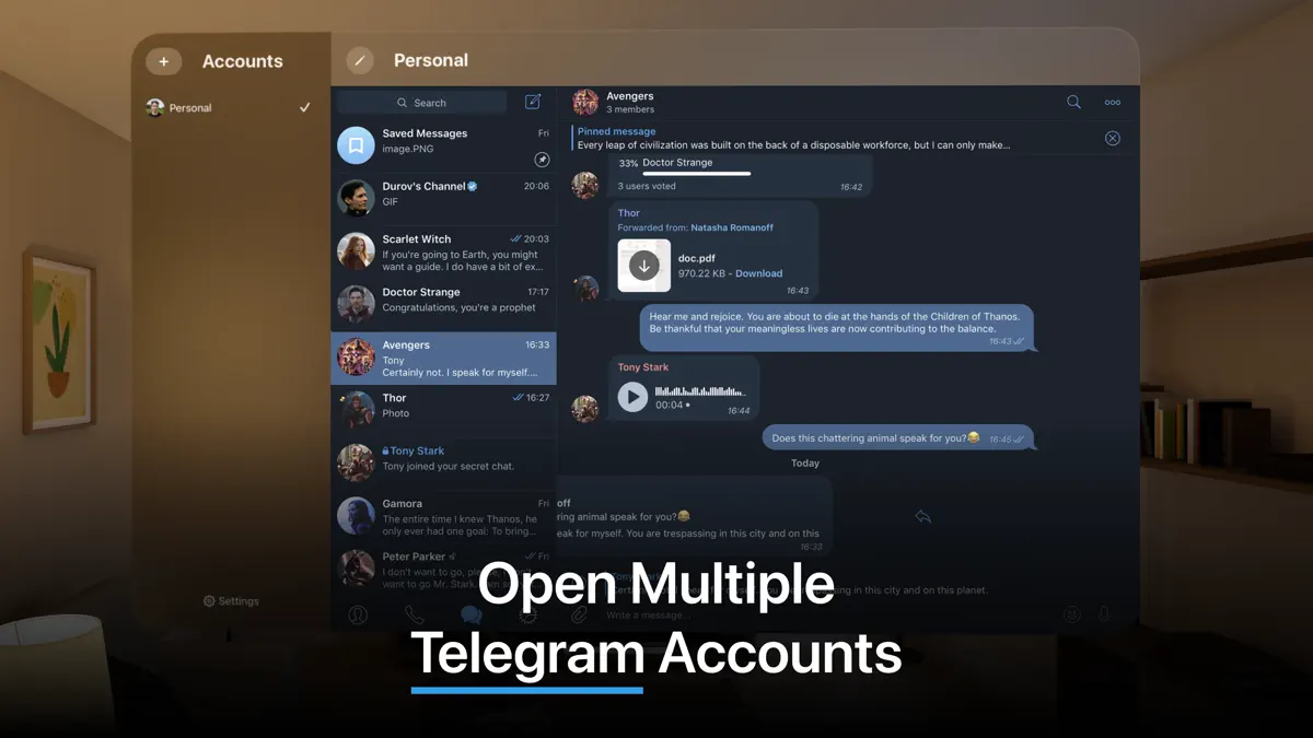 Multiple for Telegram screenshot 1
