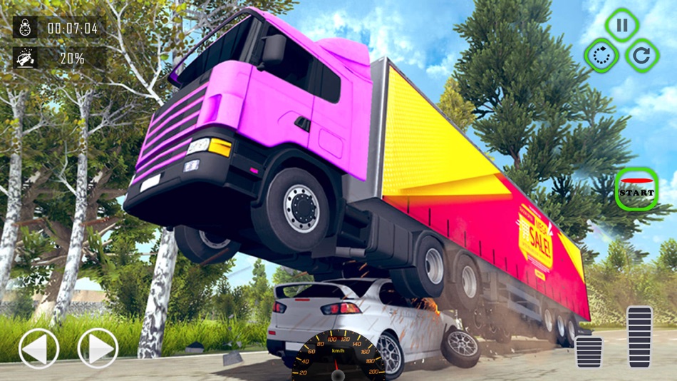 Semi Truck Crash Beam Drive - 1.1 - (iOS)