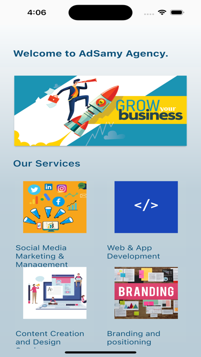 ADSAMY Marketing Agency Screenshot