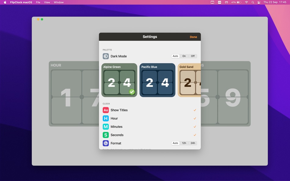 #8. FlipClock: Watch Screensaver (macOS) 由: Vladislav Kovalyov