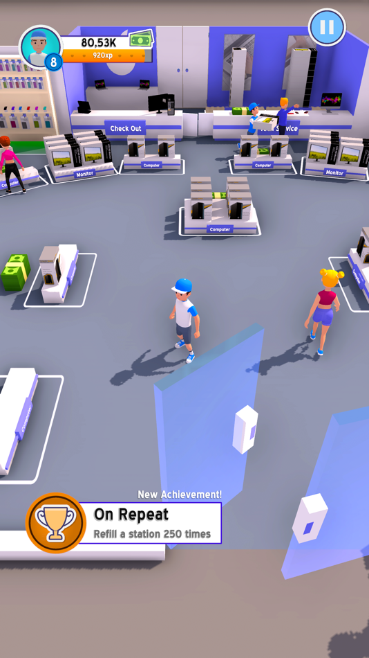 #6. Tech Store Tycoon (iOS) 由: Dumbbell Games Yazilim Anonim Sirketi