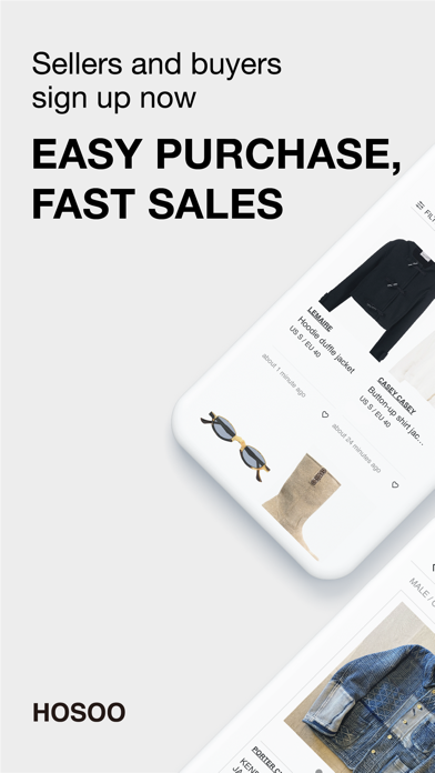 HOSOO - Buy & Sell Fashion App Screenshot