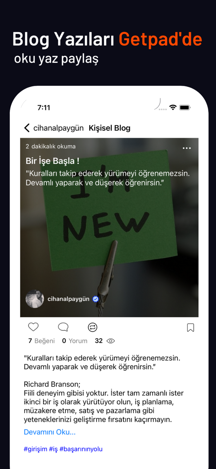 Getpad - Blog Makale Yaz Oku