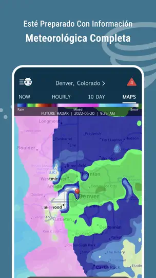 Captura de pantalla de WeatherBug – Weather Forecast en iPhone 6