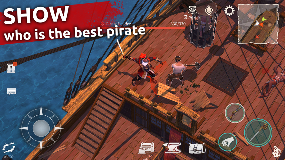 #1. Mutiny: Pirate Survival RPG (iOS) Bởi: Helio Games