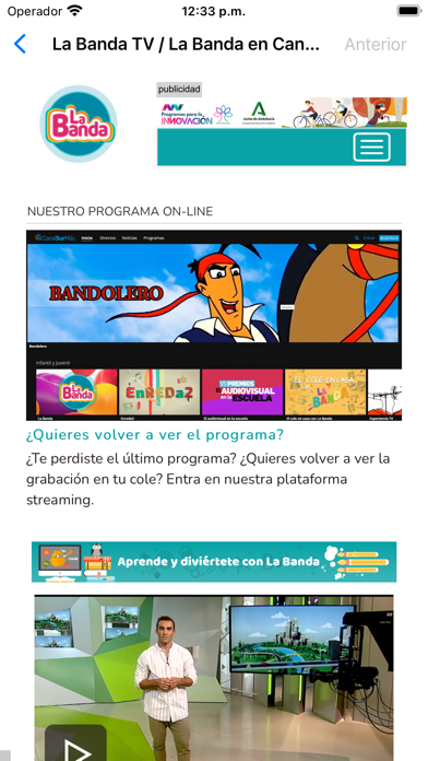 Club infantil La Banda Screenshot