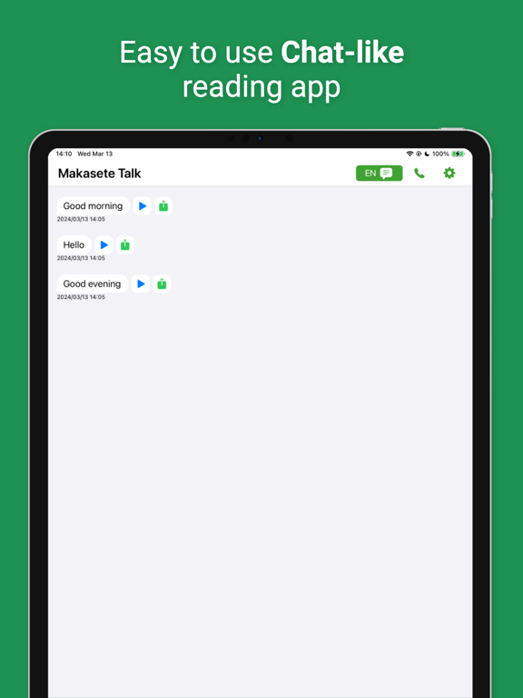 MakaseteTalk - Talking support