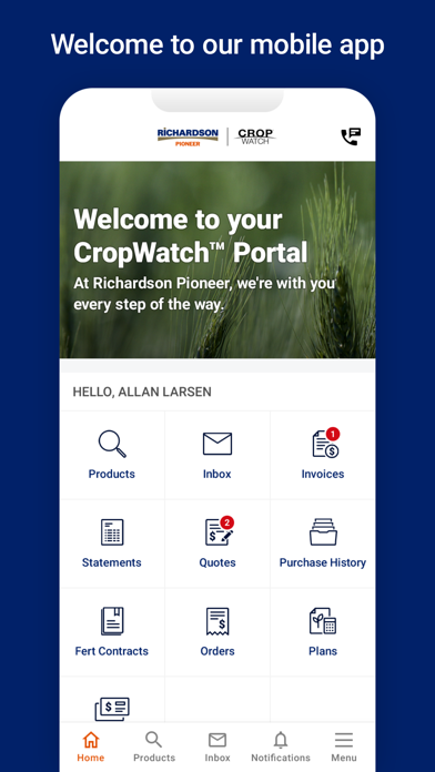 Richardson Pioneer CropWatch Screenshot