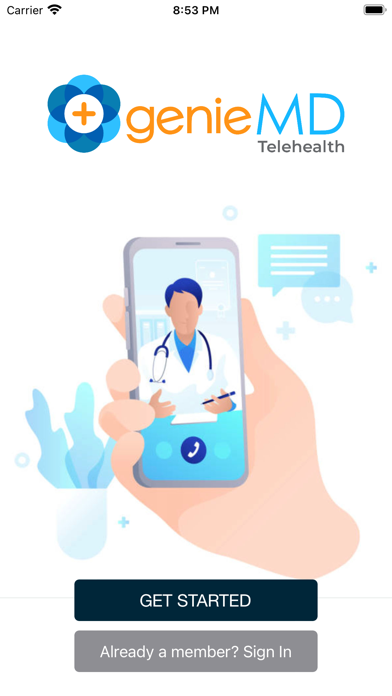 GenieMD Telehealth Screenshot