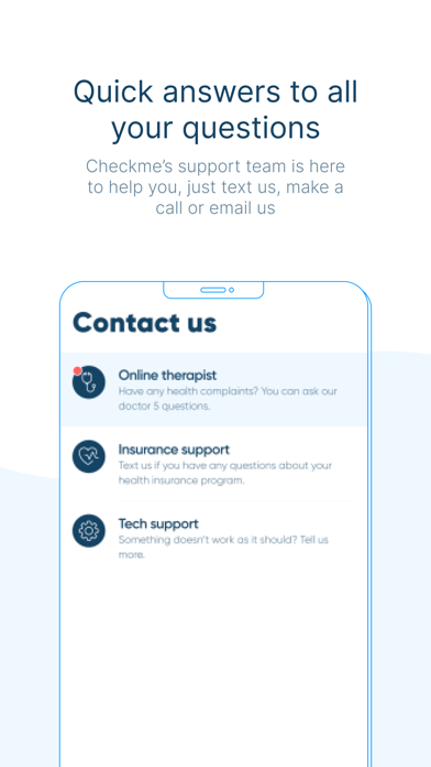 Checkme — health benefits app Screenshot