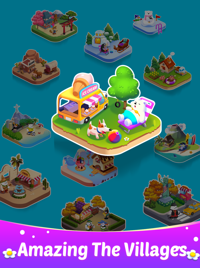 Tiles Match 3D Happy Trips