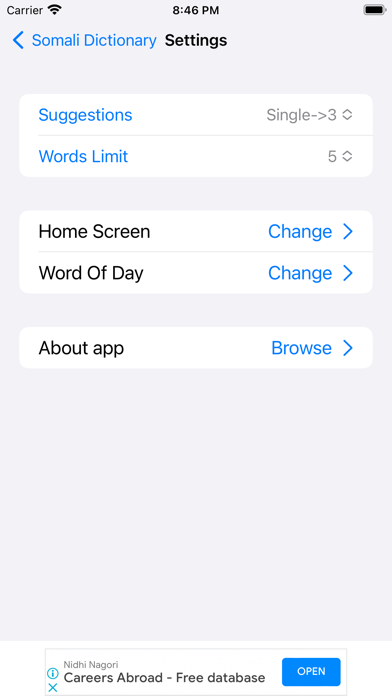 Smart Somali Dictionary Screenshot