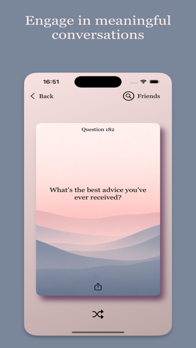 Unfold: Questions cards Screenshot