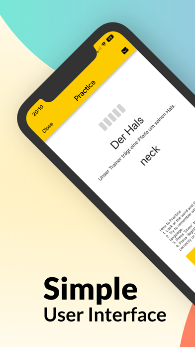 German Flashcards - 1000 words Screenshot