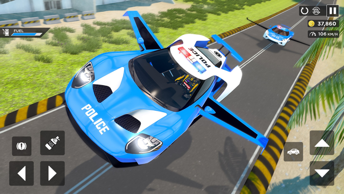 Flying Car Game Police Games
