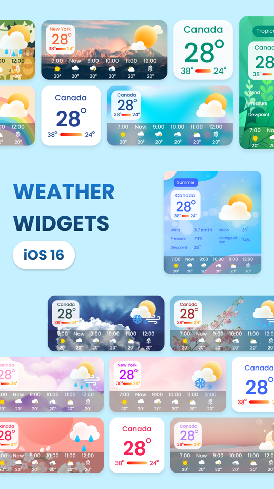 #1. Weather Widget: Live Radar App (iOS) 由: Mobile Smart Growth