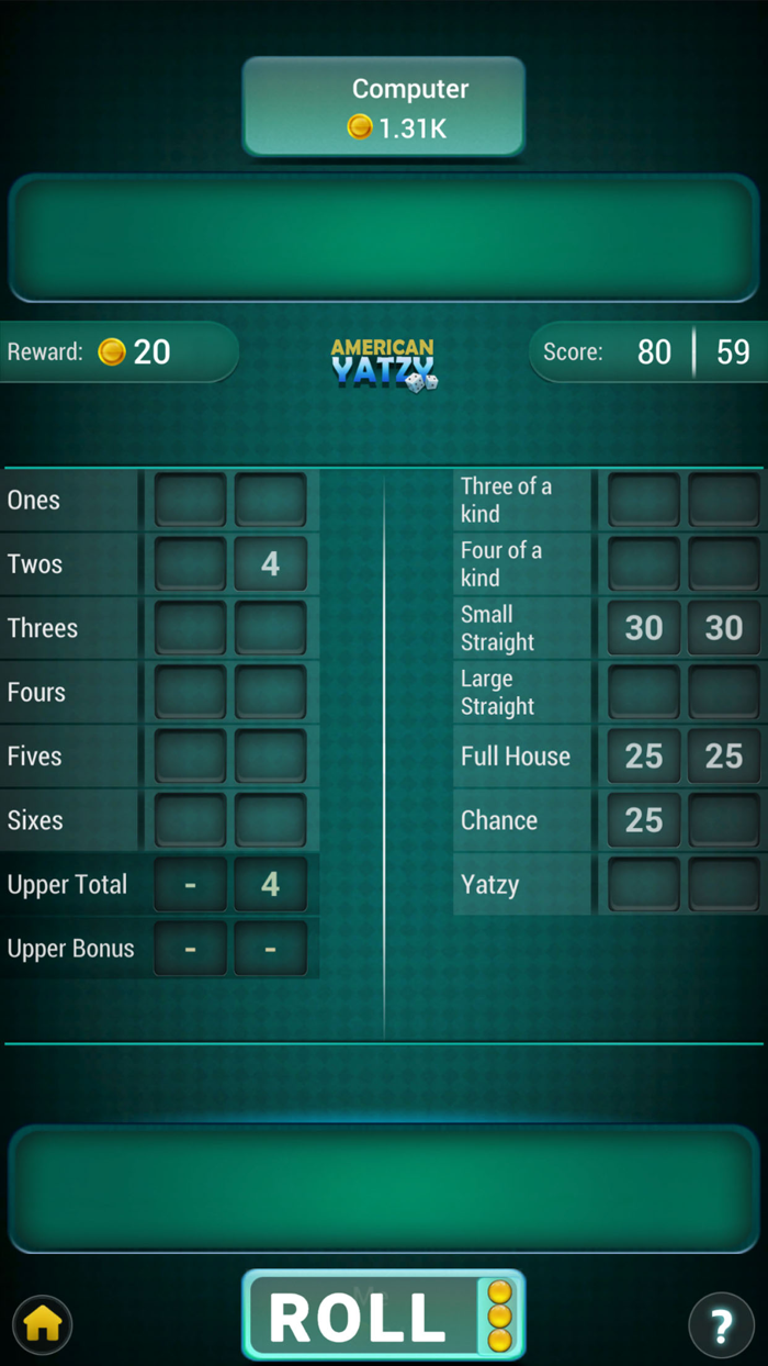 Yatzy Game Dice Offline