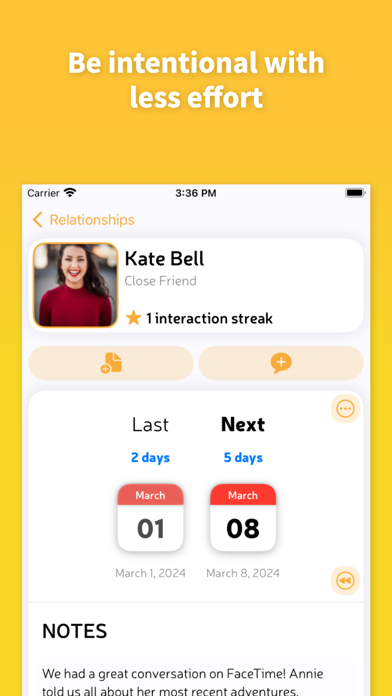 Linc - Friendship Tracker Screenshot