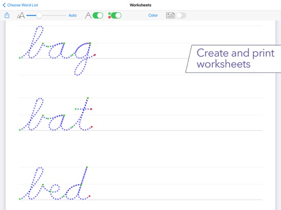 Cursive Writing Wizard -School iPad app afbeelding 8