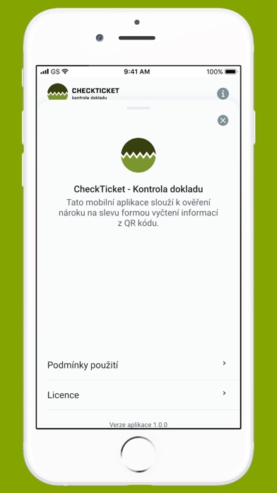 CheckTicket - Kontrola dokladu Screenshot
