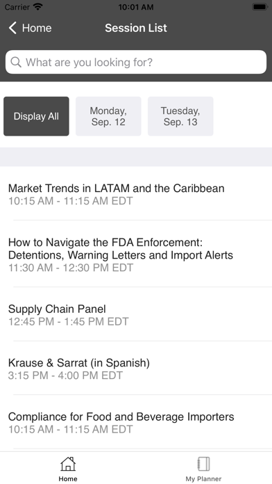 Americas Food & Beverage Show Screenshot